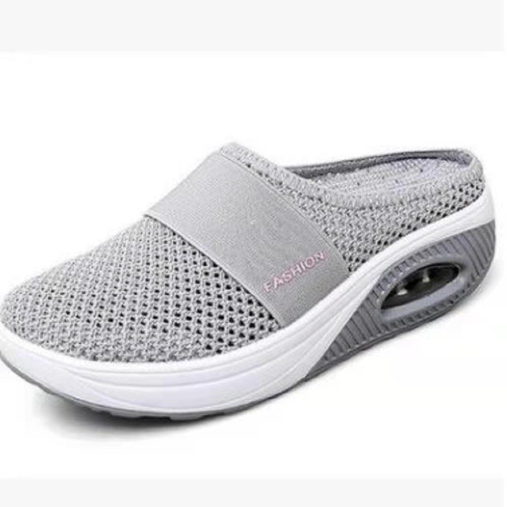 Damen Luftige Clogs mit atmungsaktivem Mesh-Obermaterial und komfortabler Dämpfung EB