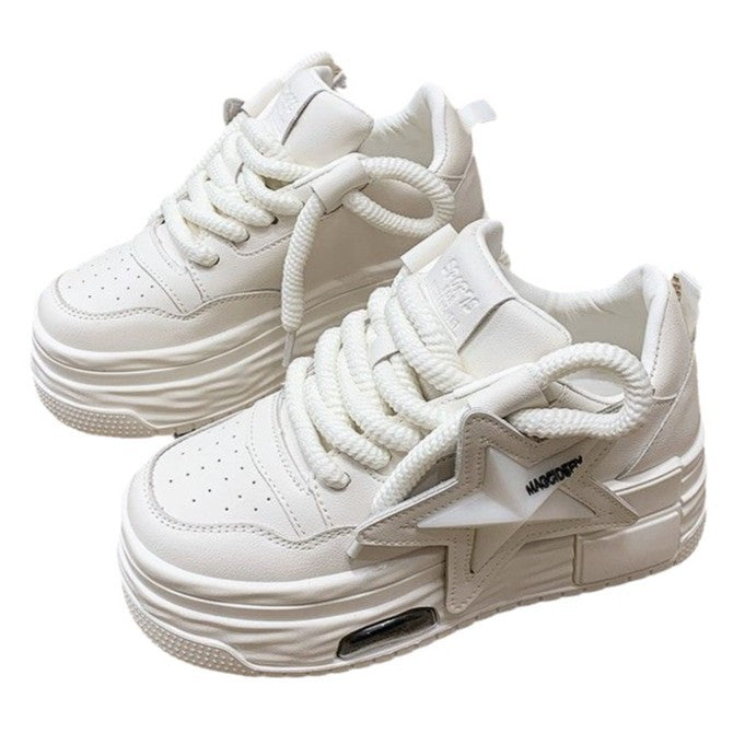 Damen Trendige Chunky Sneakers mit auffälligem Stern-Design EB