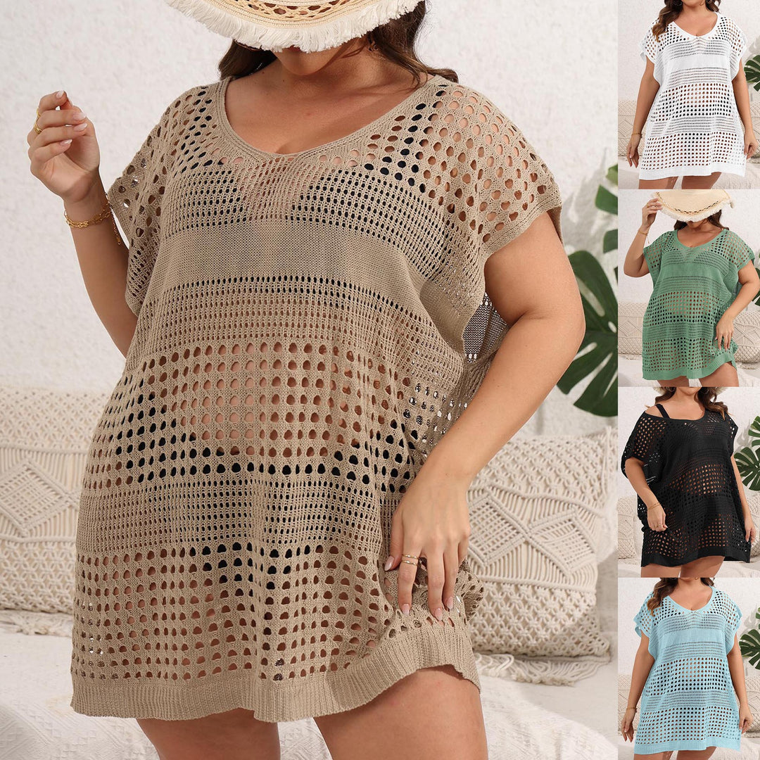 Damen luftiger Strandsarong mit durchbrochenem Muster EB
