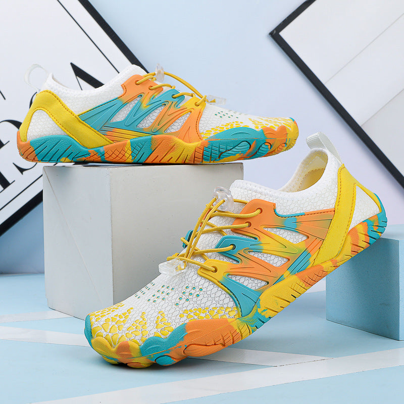 Damen Flexible Wassersport-Schuhe mit atmungsaktiver Mesh-Oberfläche und rutschfester Sohle EB