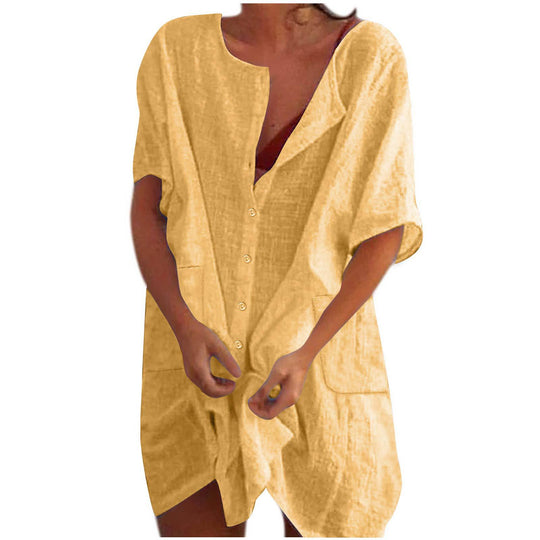 Damen lässiges Strandkleid EB
