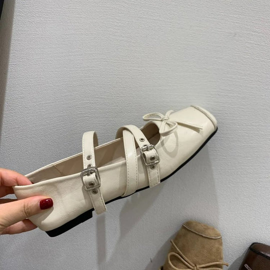 Damen Ballerinas mit dekorativem Riemchen und elegantem Design EB