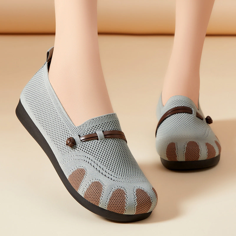 Damen Komfortable Slip-On Clogs mit atmungsaktivem Obermaterial und flexiblem Fußbett EB