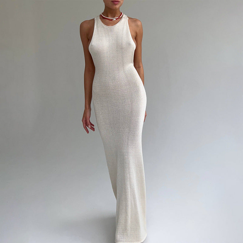 Damen Figurbetontes Maxikleid mit eleganter Raffung EB