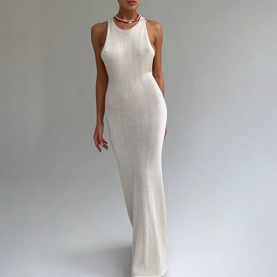Damen Figurbetontes Maxikleid mit eleganter Raffung EB