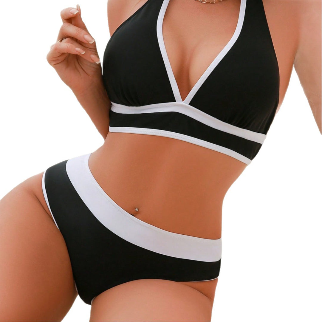 Damen Hochtailliertes Bikini-Set mit raffinierter Schnittführung EB
