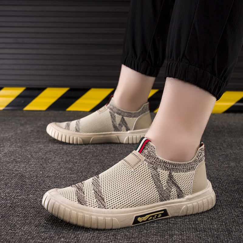Damen Atmungsaktive Slip-On Sneakers mit flexiblem Obermaterial EB