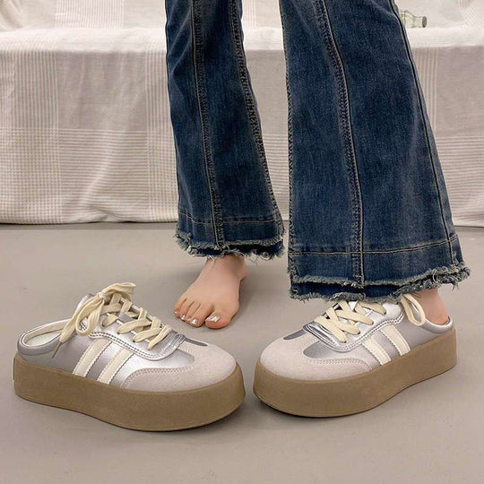 Damen Plattform-Sneaker mit angenehmer Innensohle und modischem Obermaterial EB