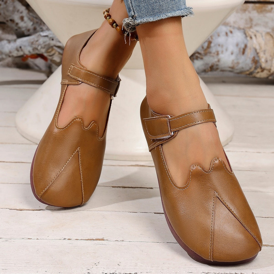 Damen Bequeme Sneaker mit verstellbarem Riemendesign EB