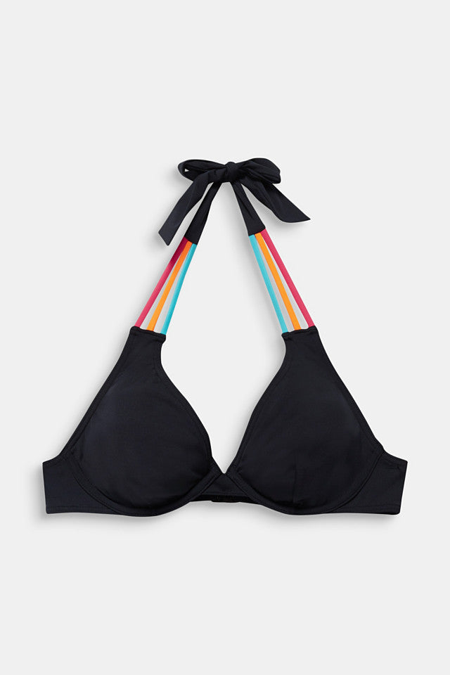Damen Triangel-Bikini mit bunten verstellbaren Trägern EB