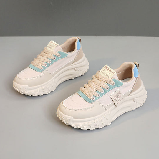 Damen modische Chunky Sneakers mit dämpfendem Sohlenprofil EB