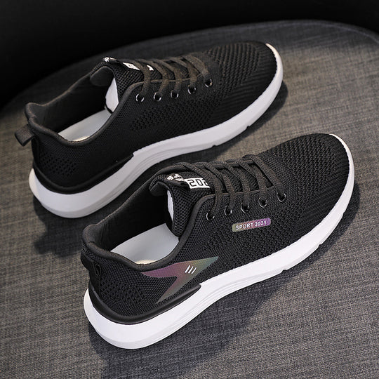 Damen Sportliche Lauf-Sneaker mit atmungsaktivem Mesh-Obermaterial und innovativer Dämpfungstechnologie EB