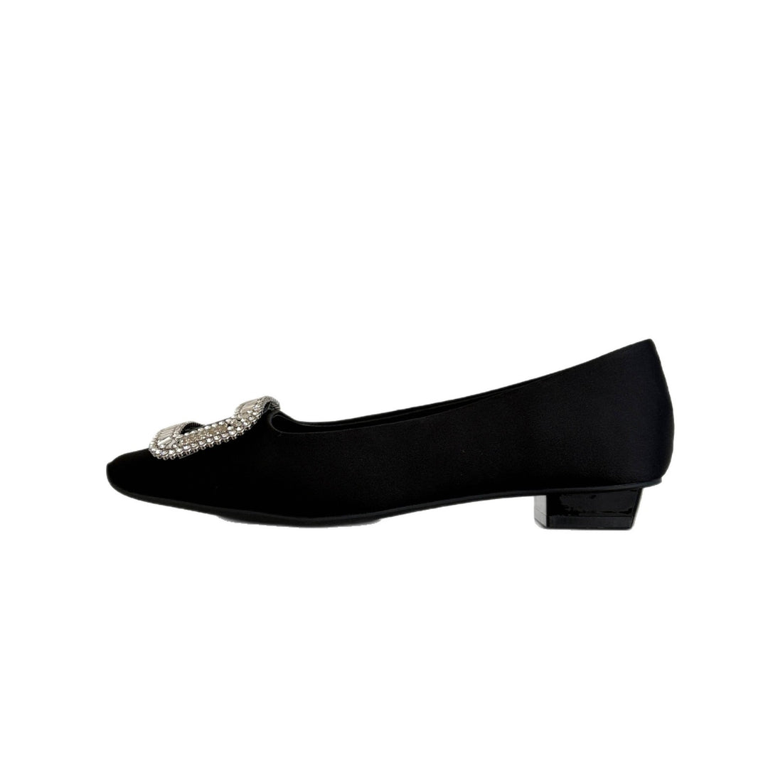 Damen Ballerinas mit funkelnder Schnalle EB