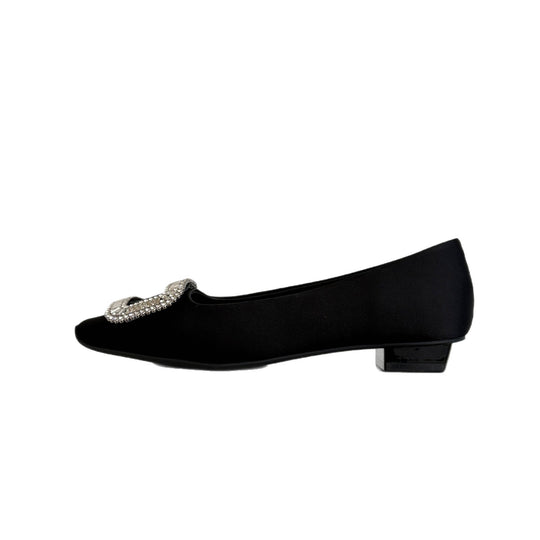 Damen Ballerinas mit funkelnder Schnalle EB
