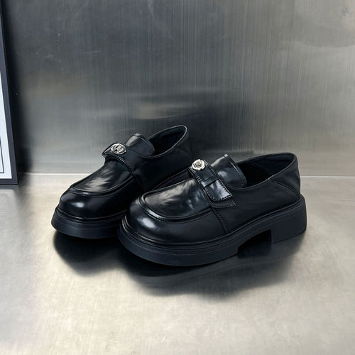 Damen elegante Mokassins mit modischem Schnallenverschluss EB