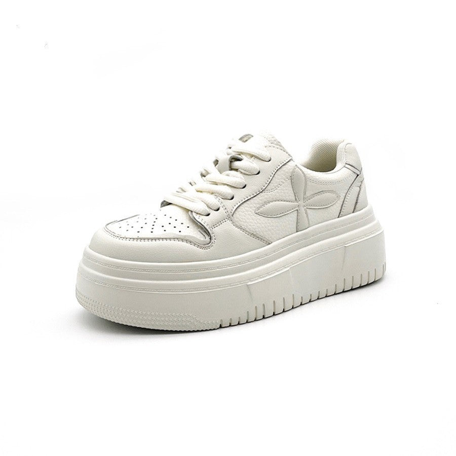 Damen Plattform-Sneaker mit trendstarker dicker Sohle und atmungsaktivem Obermaterial EB
