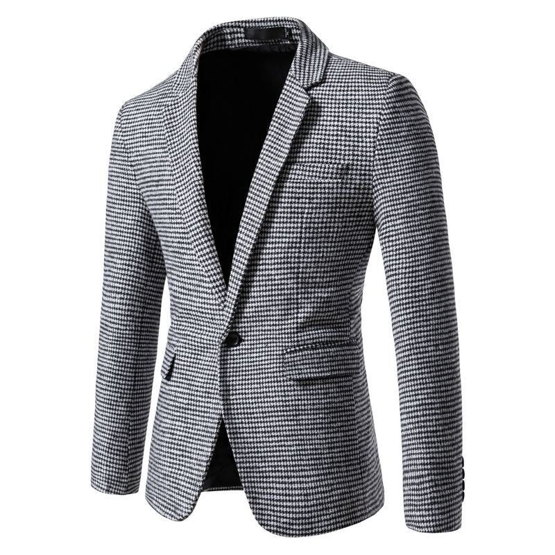 Herren eleganter Blazer im Karomuster EB
