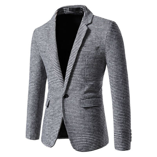 Herren eleganter Blazer im Karomuster EB