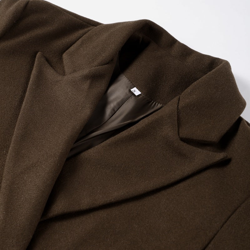 Damen eleganter Übergangsmantel mit doppelter Knopfleiste EB