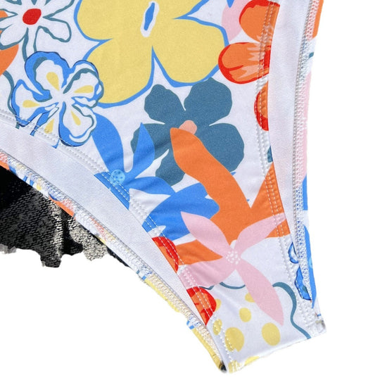 Damen Floral Design Einteiler Badeanzug EB