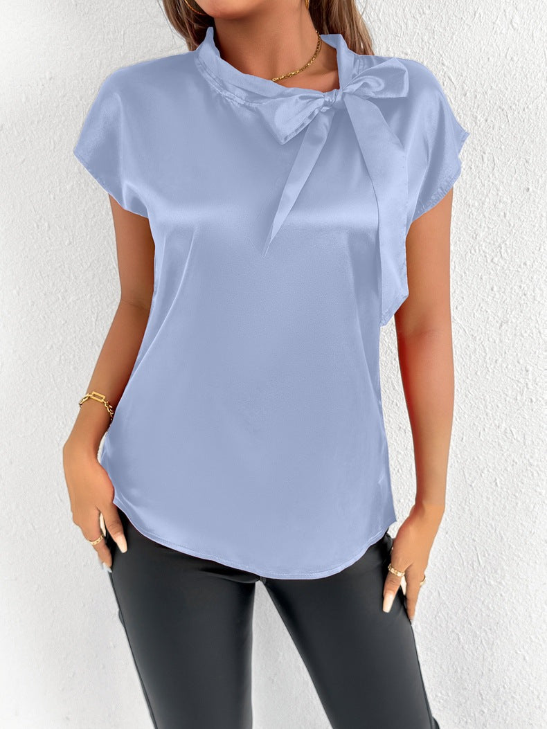 Damen Bluse mit eleganter Schleife EB