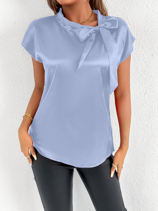 Damen Bluse mit eleganter Schleife EB