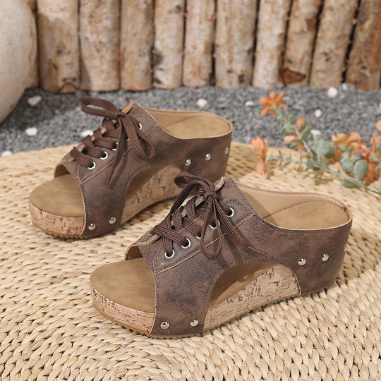 Damen Plateau Sandalen EB