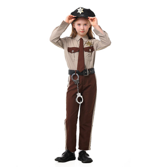 Jungen Polizei-Kostüm mit Accessoires EB
