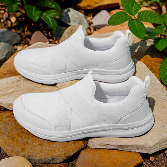 Damen Komfortable Slip-On Sneakers mit elastischem Obermaterial EB