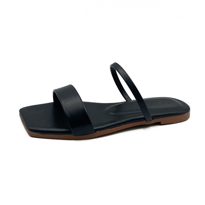 Damen Minimalistische Riemensandaletten mit elegantem Design und bequemer Fußbettgestaltung EB