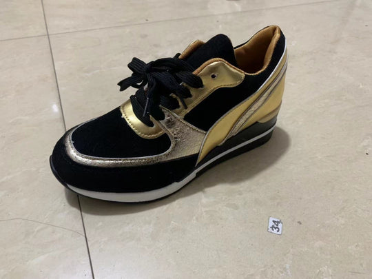 Damen nan Keil-Sneaker mit innenliegender Keilsohle und Materialmix EB