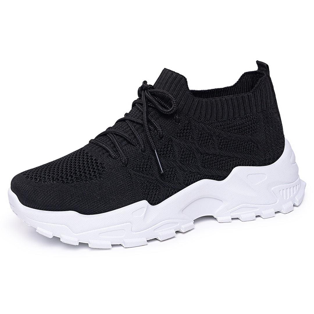 Damen Sportliche Knit Sneakers mit rutschfester Sohle EB