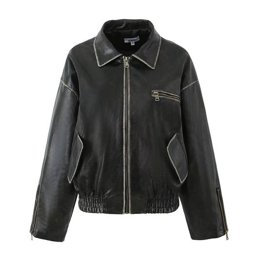 Damen jacke mit modernem Schnitt und praktischen Reißverschlusstaschen EB