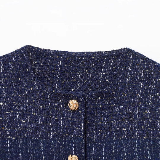Damen trendige tweed Jacke EB