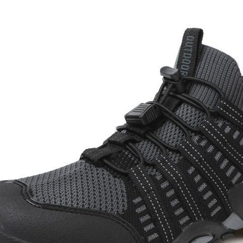 Damen Outdoor-Sport-Sneaker mit elastischem Schnürsystem und rutschfester Sohle EB