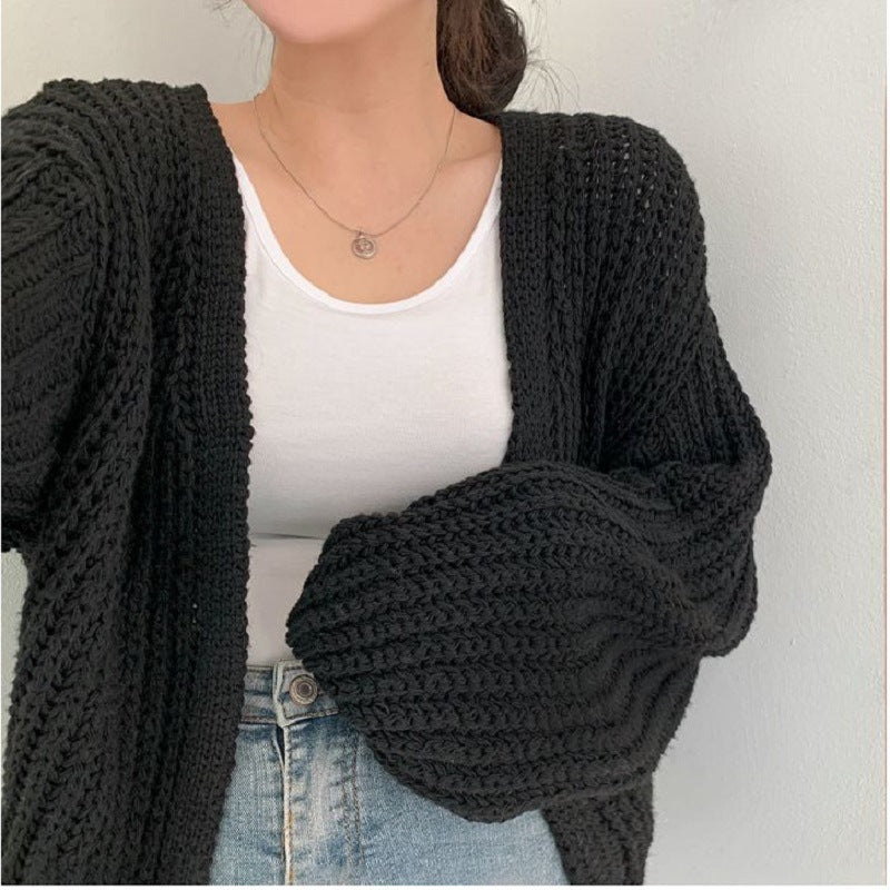 Damen Oversized Strickjacke EB