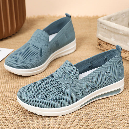 Damen Leichte Slip-On Trainingsschuhe mit atmungsaktivem Obermaterial EB