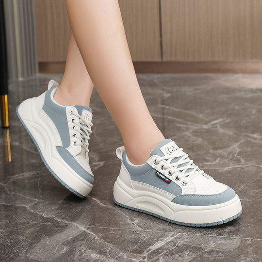 Damen Sportliche Plateau-Sneaker mit atmungsaktivem Mesh-EB