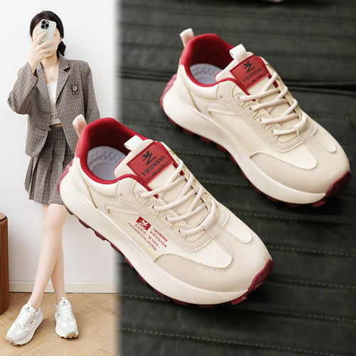 Damen Sportliche Komfort-Sneaker mit rutschfester Sohle und gepolstertem Innenfutter EB