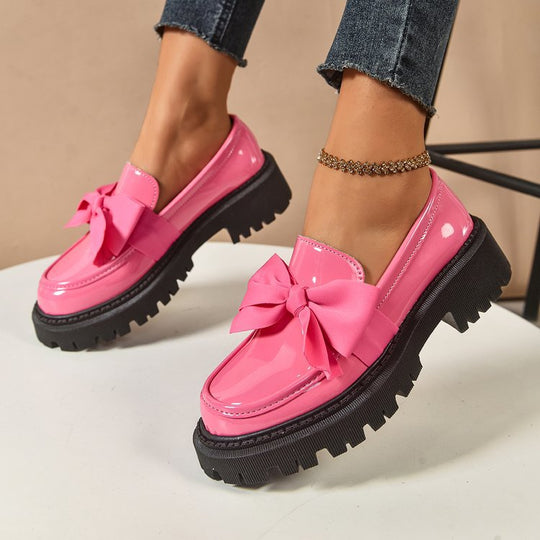 Damen Elegante Slipper mit dekorativer Schleifenverzierung und rutschfester Sohle EB
