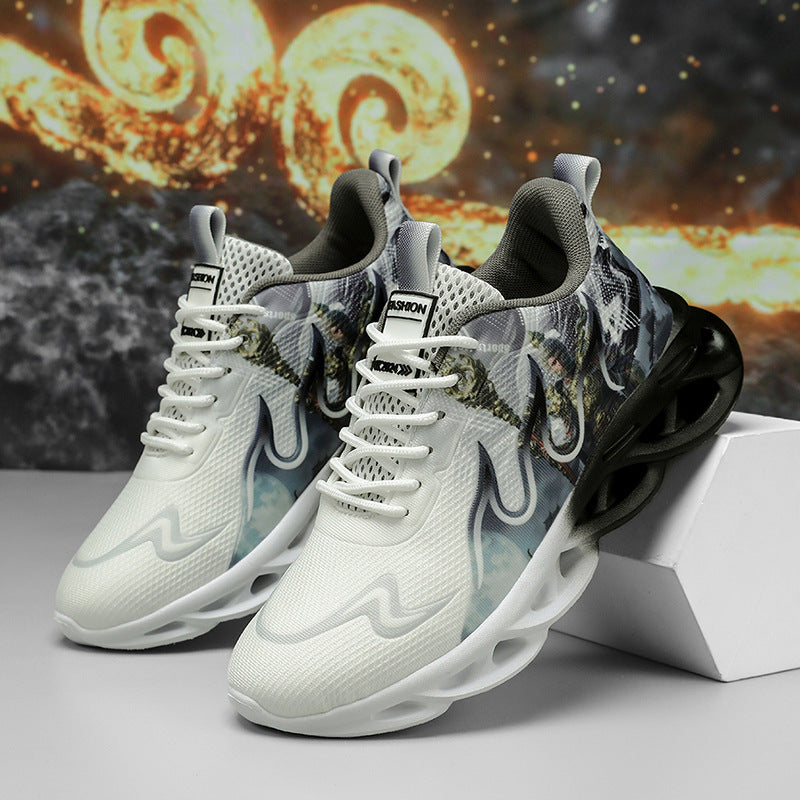 Damen Sportliche Sneakers mit innovativem Designdruck EB