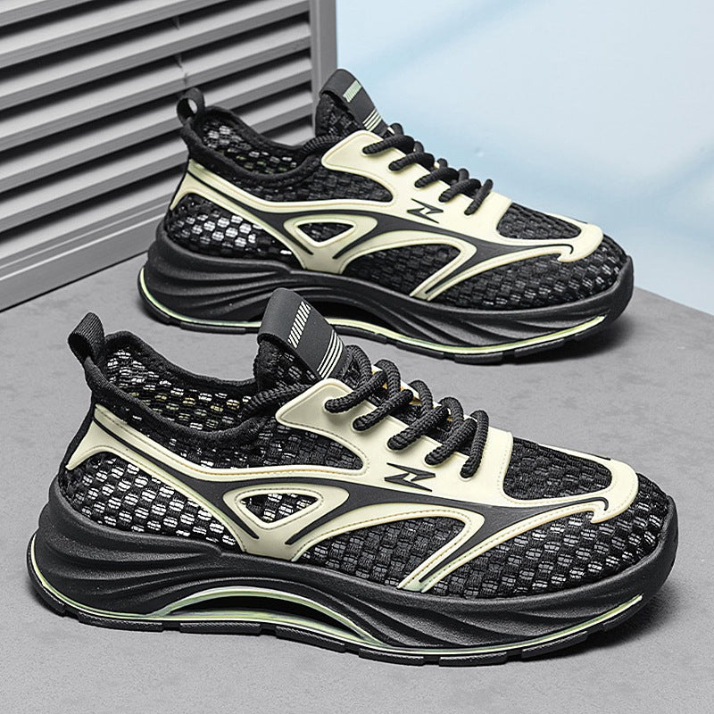 Damen leichte Sport Sneakers mit atmungsaktivem Mesh-Obermaterial und dämpfender Sohle EB