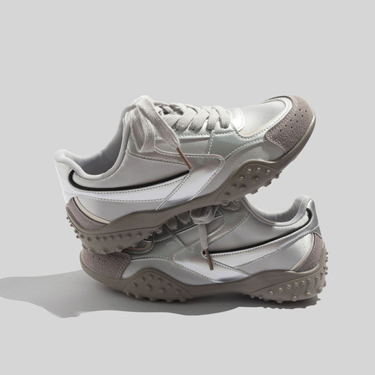Damen Sportliche Sneakers mit atmungsaktiver Oberflächenstruktur und rutschfester Sohle EB