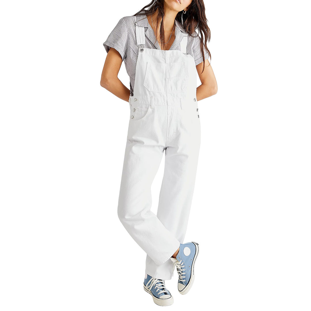 Damen Latzhose im lässigen Schnitt mit trendigen Details EB