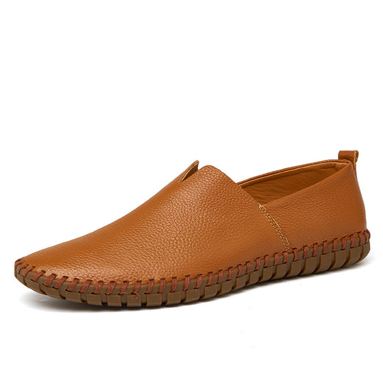 Damen Mokassins im klassischen Design aus hochwertigem Leder EB