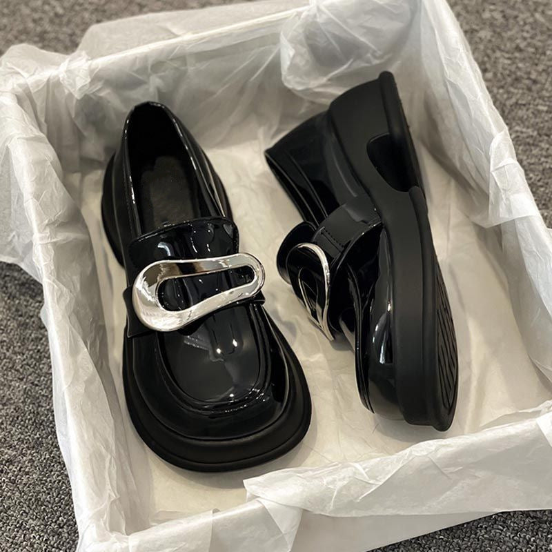 Damen Komfortable Slipper mit glänzender Schnallenverzierung EB