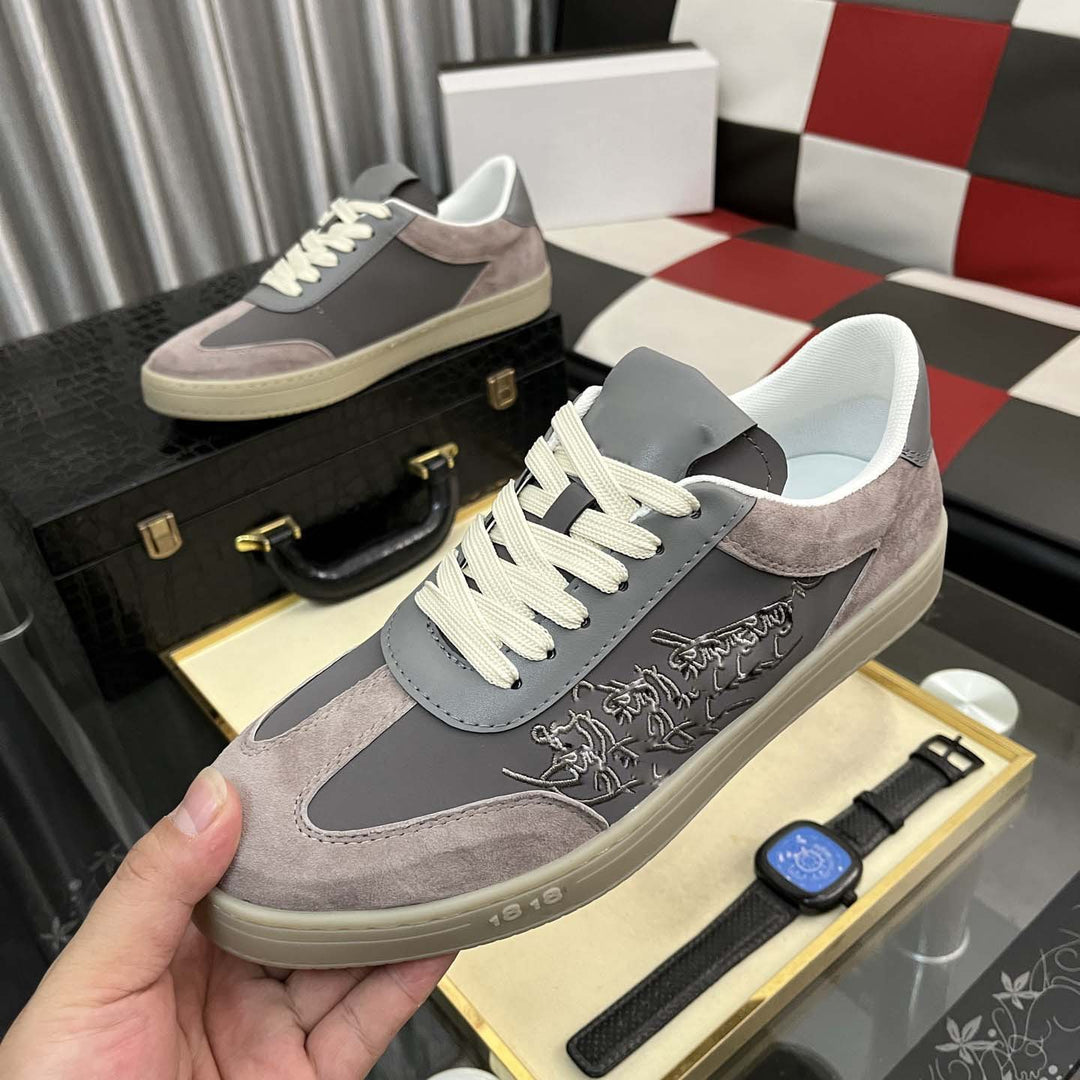 Damen Sneakers aus hochwertigem Leder und Wildleder mit modernem Design EB
