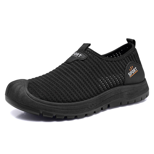 Damen Sportliche Slip-On Freizeitschuhe mit atmungsaktiver Struktur EB
