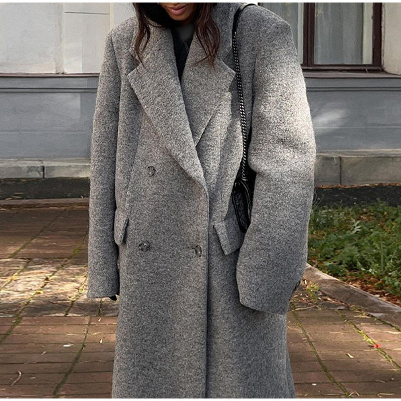 Damen oversized Wollmantel EB