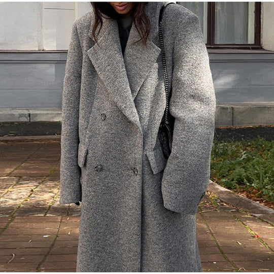 Damen oversized Wollmantel EB